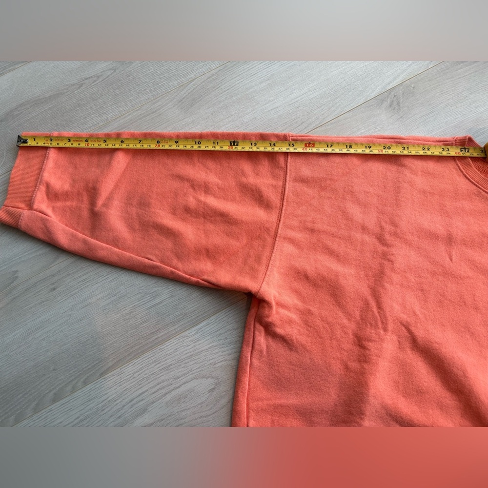 OAK & FORT | Bright Orange Cropped Sweatshirt - Picture 5 of 8